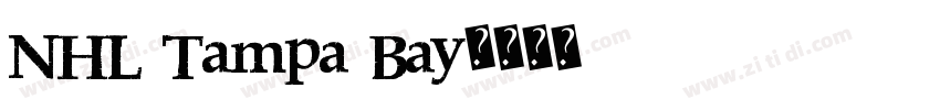 NHL Tampa Bay字体转换